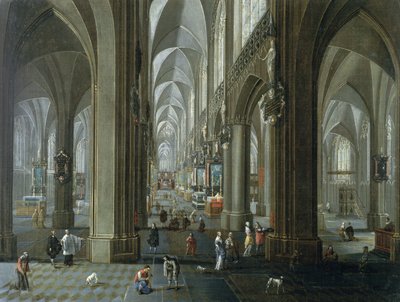 Interno della Cattedrale di Nostra Signora di Anversa da Pieter the Elder Neeffs